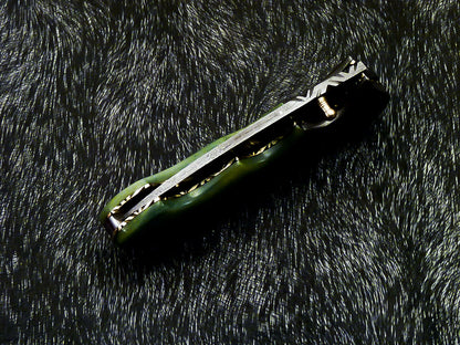 Damascus Liner Lock Folding Knife – Camel Bone Handle | HS-1121