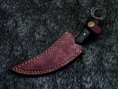HS-891 Hand Forged Railroad Spike Carbon Steel Blade 11" Karambit Knife