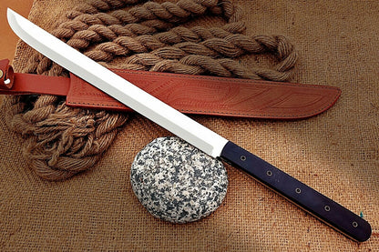 HS-1096 | Custom Handmade Steel D2 Fighter Hunting Combat Mini Sword knife With Resin Handle