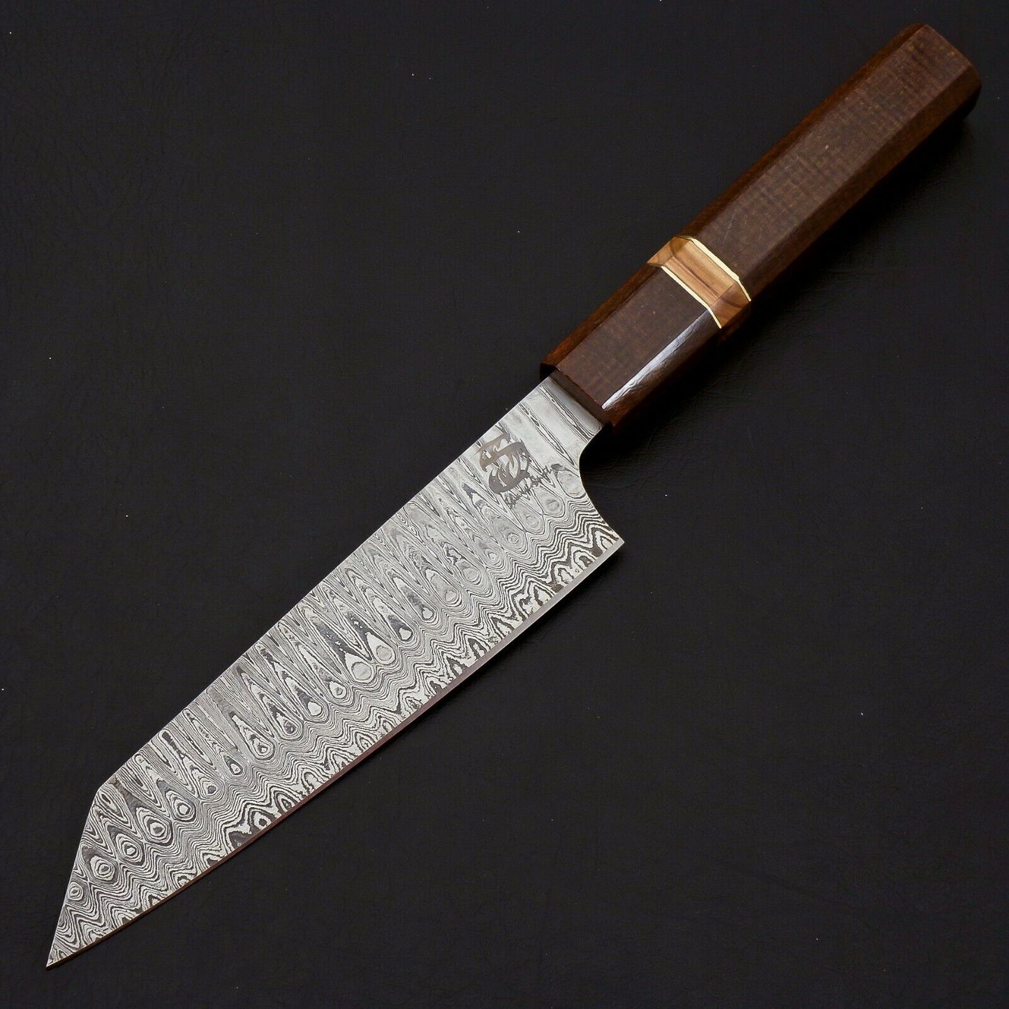 Sharp Damascus chef knife hand forged kitchen blade