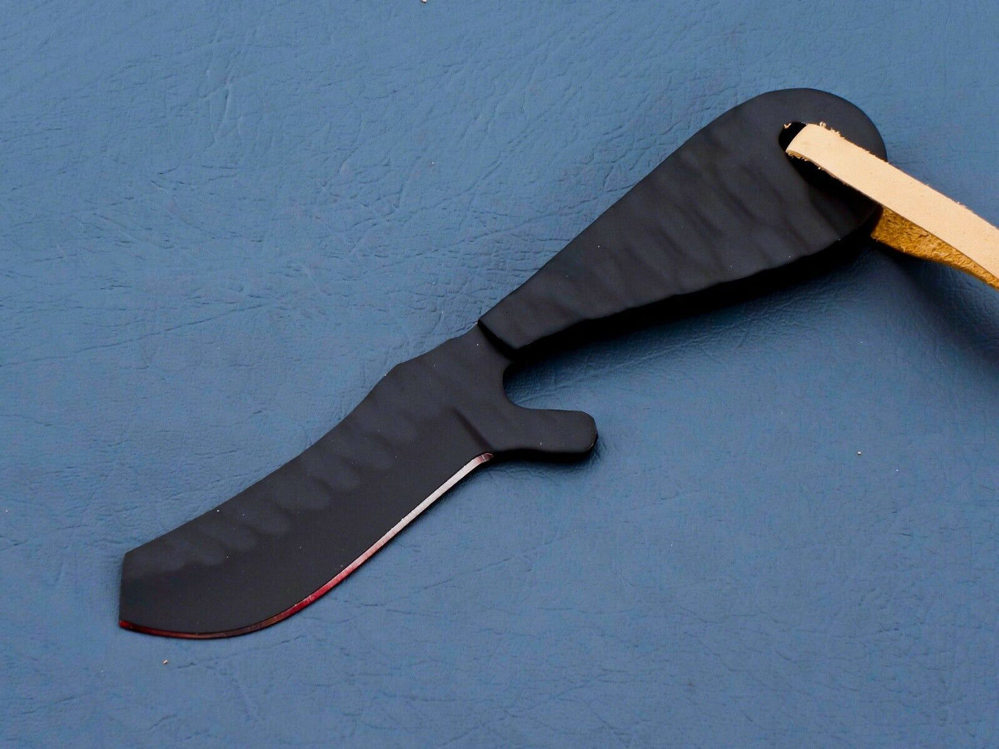 HS-945 Custom Hand Forged 6.00" J2 Tool Steel Ceramic Coating Bull Cutter Knife