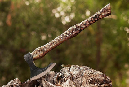 Handmade engraved Axe 