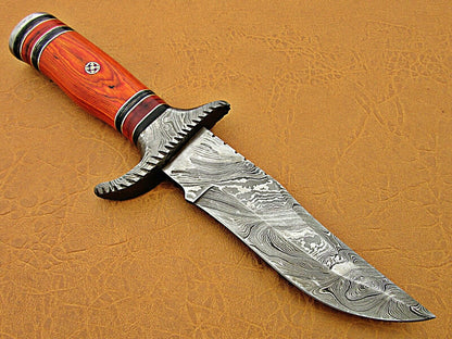 HS-467  Custom Handmade Damascus Steel Hunting knife With Micarta Handle Daily Carry