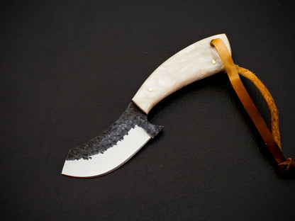 HS-954 Hand Forged Carbon Steel Cowboy Bull Cutter Knife – Full Tang, Gift for Him