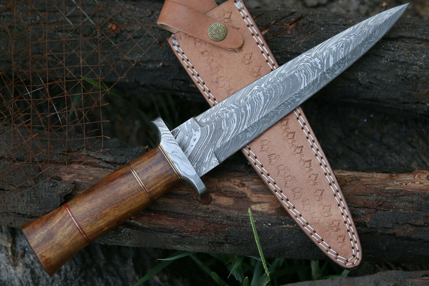 HS-368 '' Damascus Steel Dagger Knife, Hunting Dagger Knife, Hand Forged knife, Heavy duty