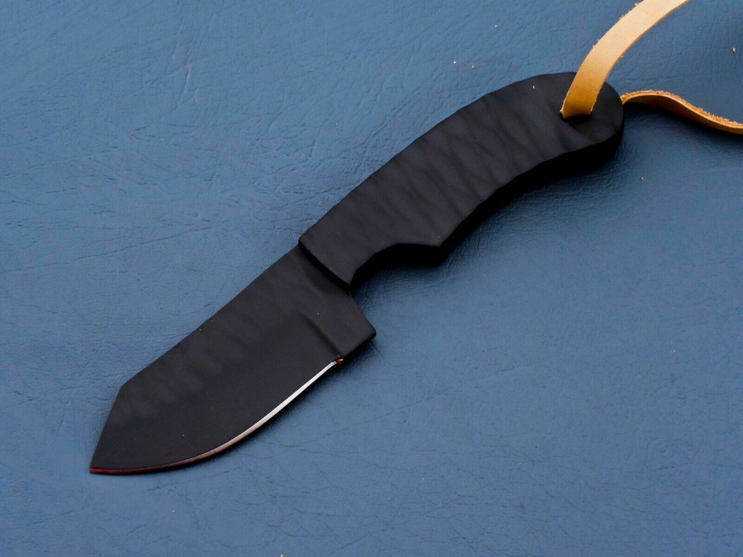 HS-951 Hand Forged J2 Steel Bull Cutter Knife – Deep Grip Handle, Ceramic Blade