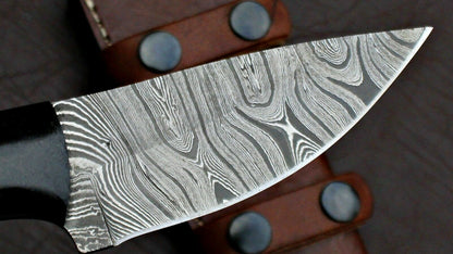 HS-574  CUSTOM HAND FORGED DAMASCUS STEEL HUNTING SKINNER KNIFE