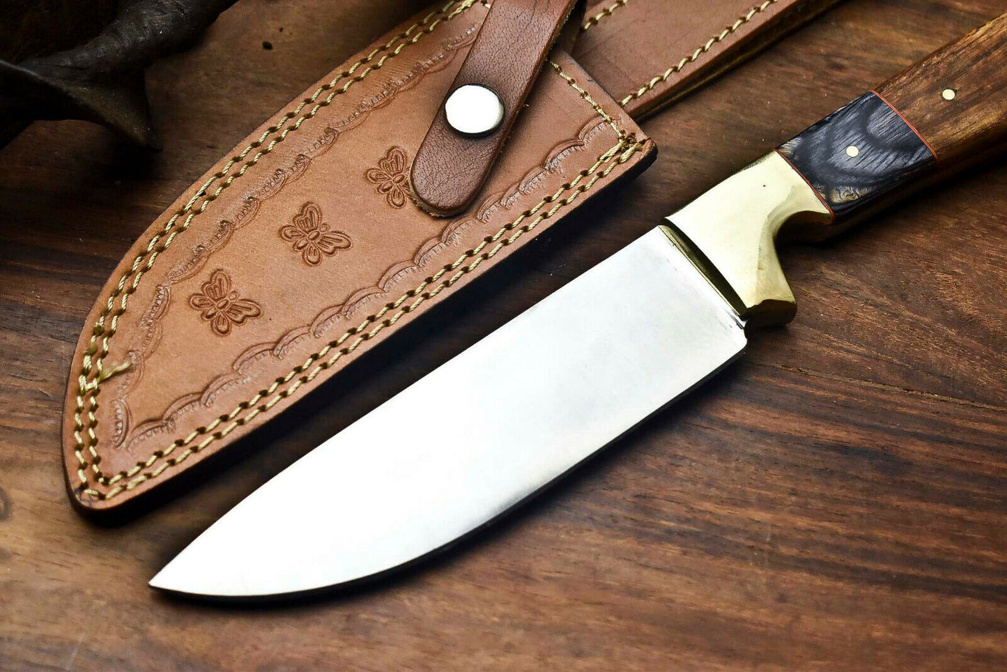HS-399'' Custom Hand Made D2 Tool Steel Blade Full Tang Camping Knife