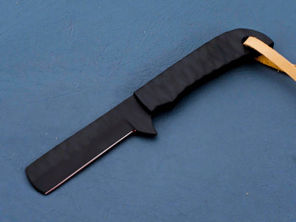 HS-949 Handmade J2 Steel Bull Cutter Knife – 6.4 Inch, Extended Handle, Ceramic Blade