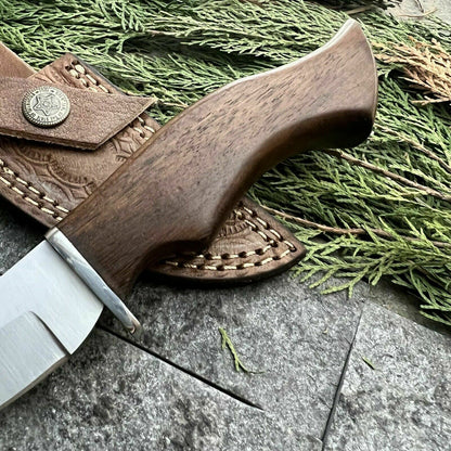 HS-386 '' Custom Handmade D2 Steel Hunting Skinner Sharp Blade Knife W/Sheath