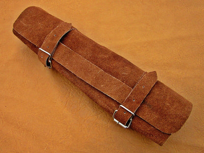HS-194 Custom Handmade Damascus Kitchen Knives With Colour Bone Handle Handle