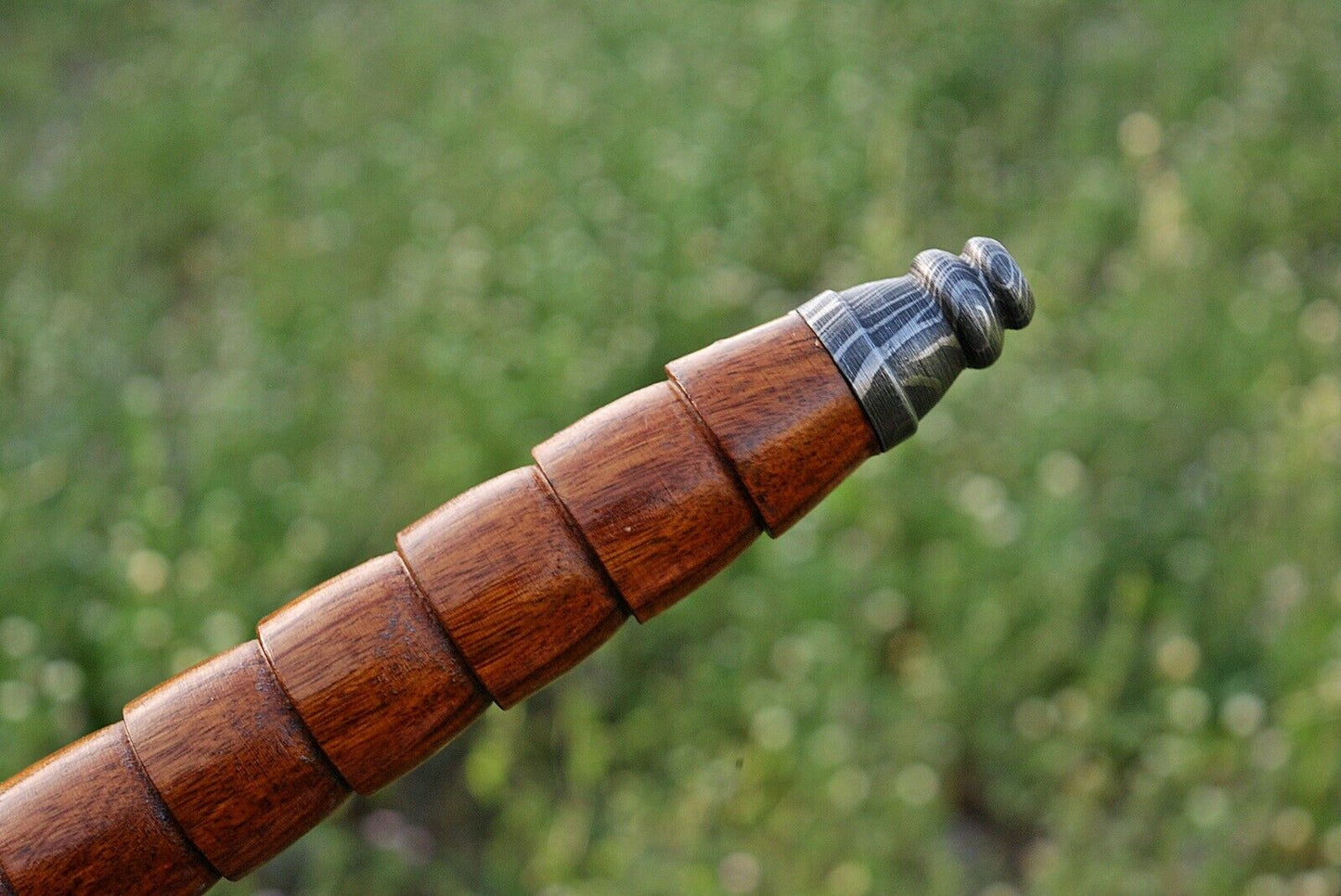 HS-1060 | Custom Handmade Damascus Hand Forged Tomahawk knife, Hatchet, Axe,Integral Natural Wood