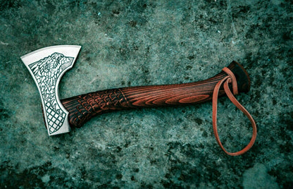 Hand Forged Carbon Steel Viking Tomahawk – Hatchet Combat Axe | HS-1018