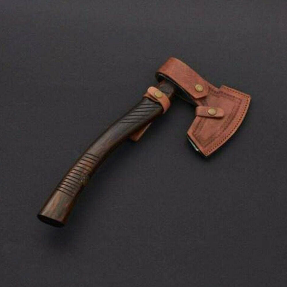 Handmade Damascus Steel Viking Axe – Rose Wood Handle | Hunting Axe | HS-1015