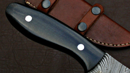 HS-574  CUSTOM HAND FORGED DAMASCUS STEEL HUNTING SKINNER KNIFE