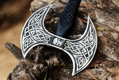 Hand Forged Carbon Steel Viking Hatchet – Hunting Tomahawk Axe | HS-1017
