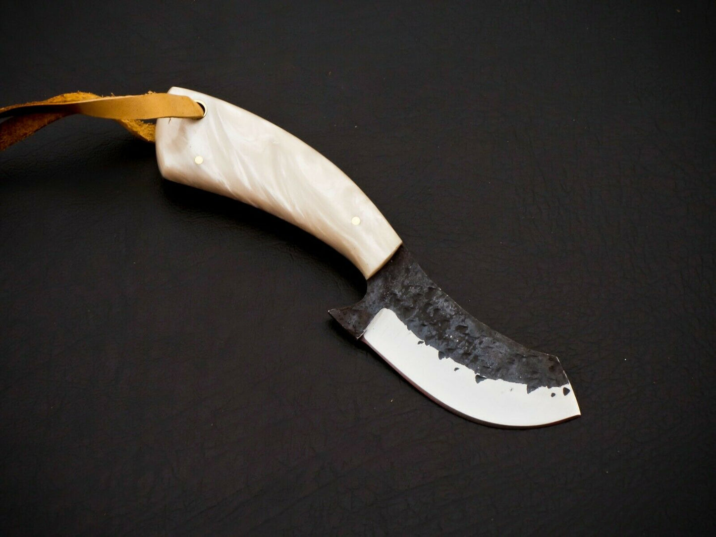 HS-954 Hand Forged Carbon Steel Cowboy Bull Cutter Knife – Full Tang, Gift for Him
