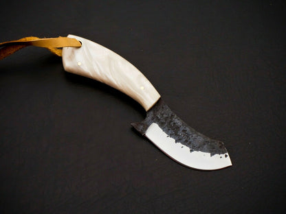 HS-954 Hand Forged Carbon Steel Cowboy Bull Cutter Knife – Full Tang, Gift for Him