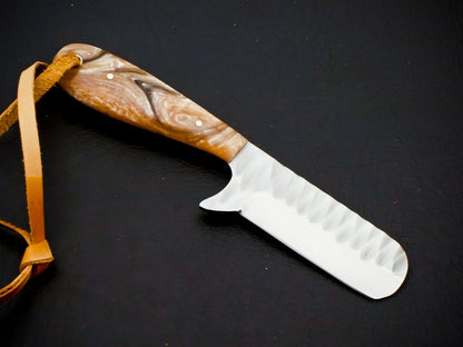 HS-953 J2 Steel Cowboy Bull Cutter Knife – Full Tang, 6.1 Inch, Near-Equal Balance