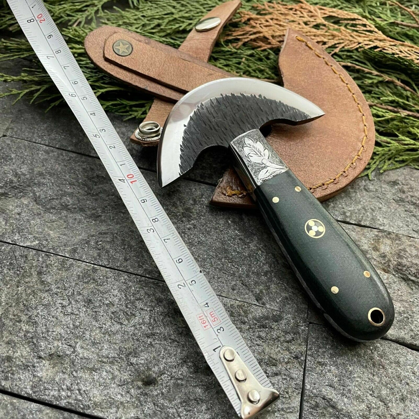 HS-389 ''  Custom Handmade D2 Steel Hunting Meat Chopper Knife W/Sheath
