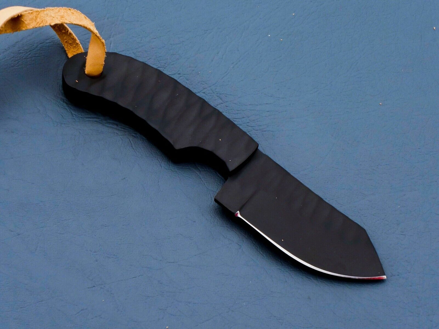 HS-951 Hand Forged J2 Steel Bull Cutter Knife – Deep Grip Handle, Ceramic Blade