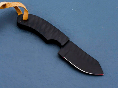 HS-951 Hand Forged J2 Steel Bull Cutter Knife – Deep Grip Handle, Ceramic Blade