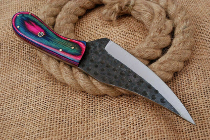 HS-744 Custom Handmade High Carbon Skinner Knife With Hard Wood Handle