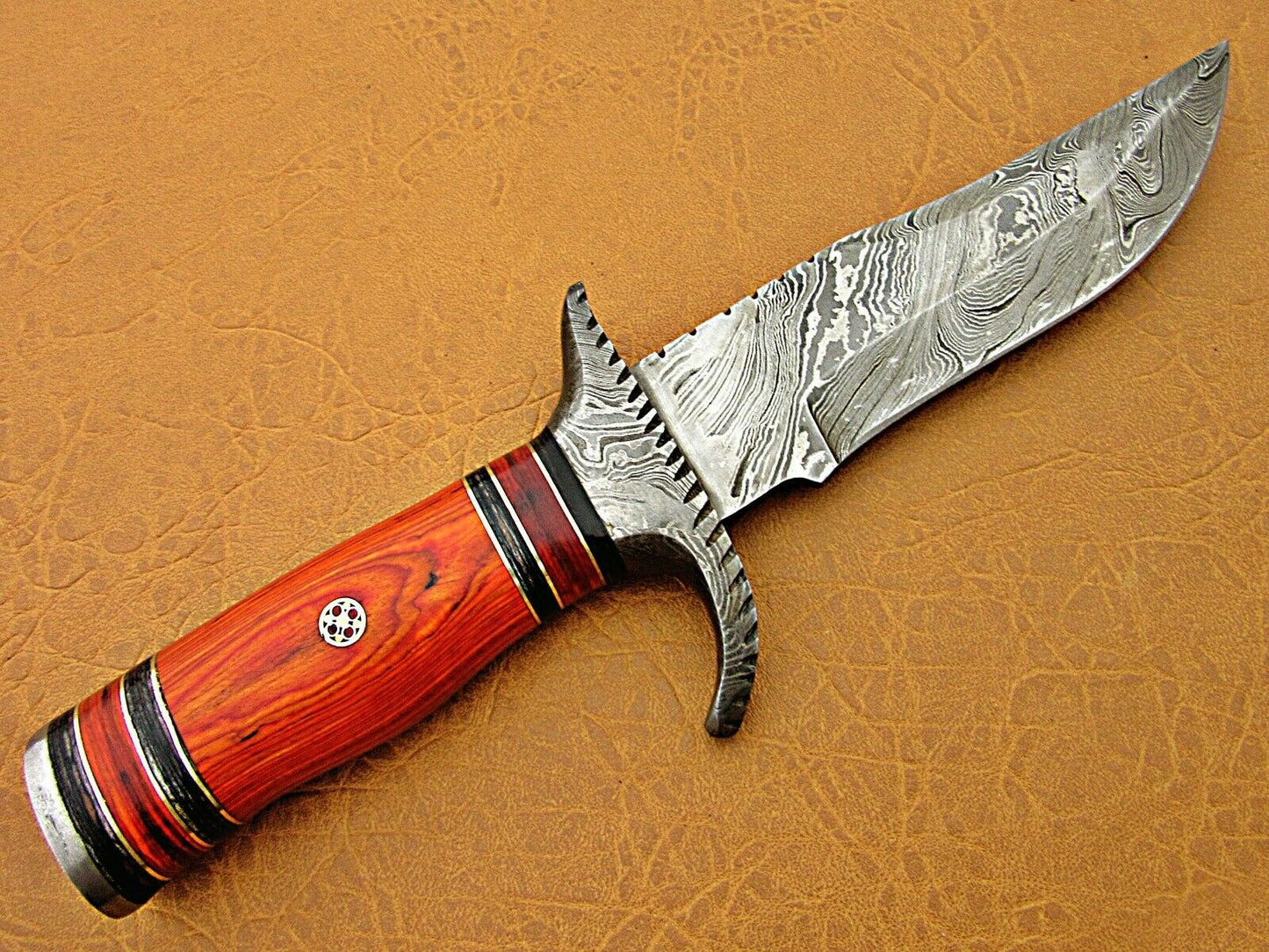 HS-467  Custom Handmade Damascus Steel Hunting knife With Micarta Handle Daily Carry