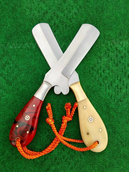 HS-985 Custom Handmade Cowboy Knife Set Outdoor Hunting Rare Tool Steel