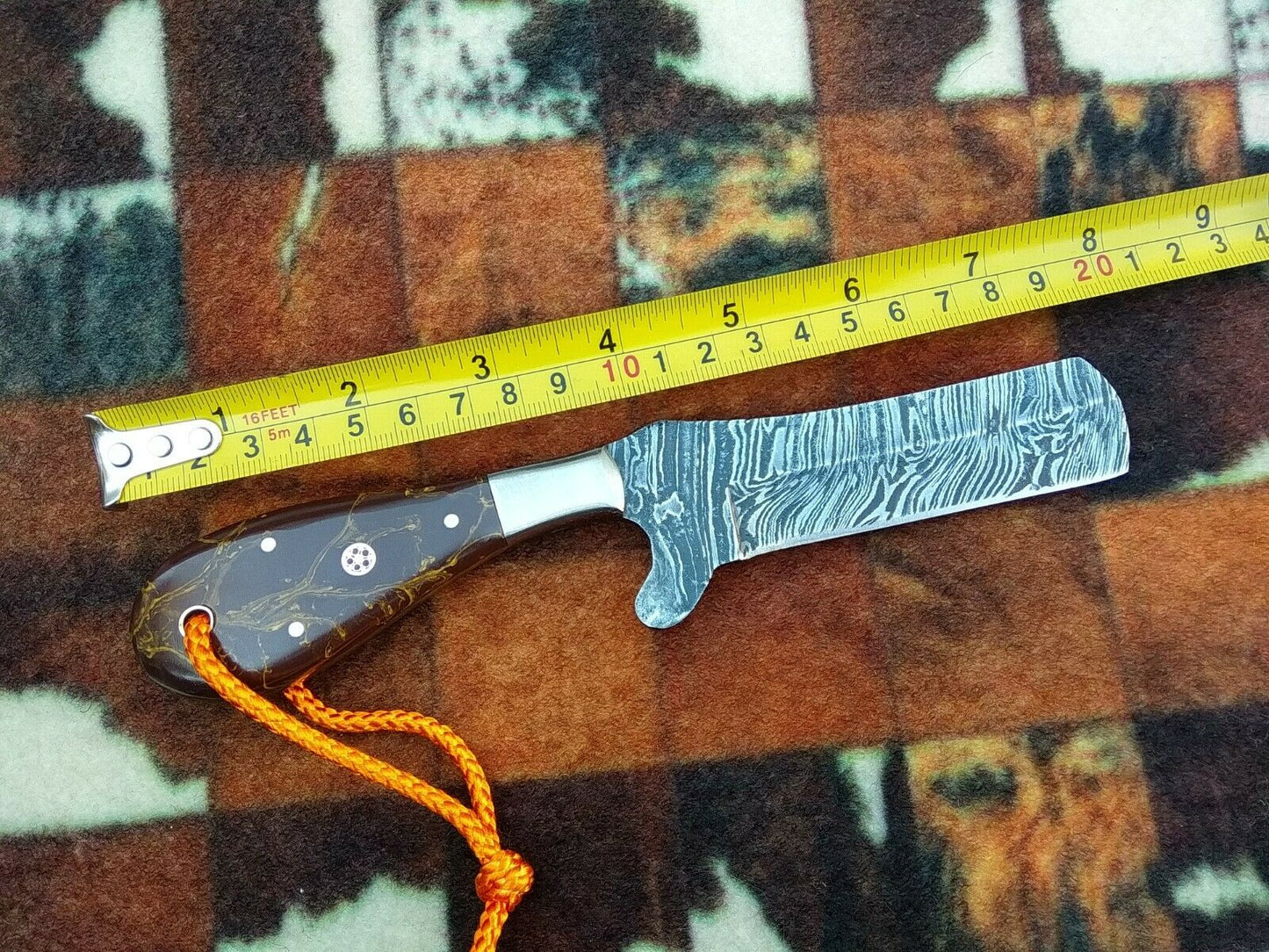 HS-989 COWBOY KNIFE CUSTOM HANDMADE EDC DAMASCUS HUNTING KNIFE