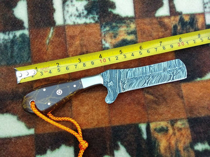 HS-989 COWBOY KNIFE CUSTOM HANDMADE EDC DAMASCUS HUNTING KNIFE
