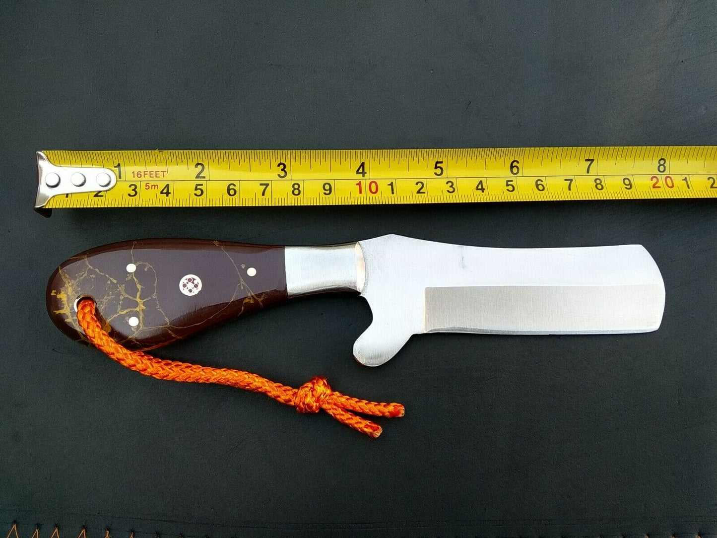 HS-992 Cowboy Knife Custom Handmade Tool Steel Rare Handle