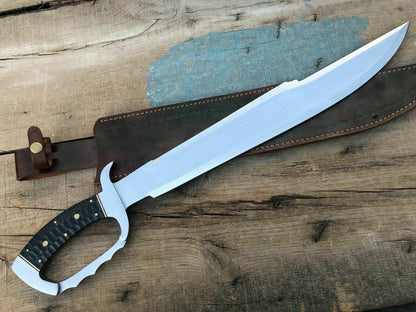 HS-385 '' Custom Handmade D2 Steel Hunting Skinner Dagger Bowie Knife W/Sheath