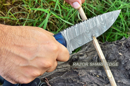 Damascus Skinner Blade 
