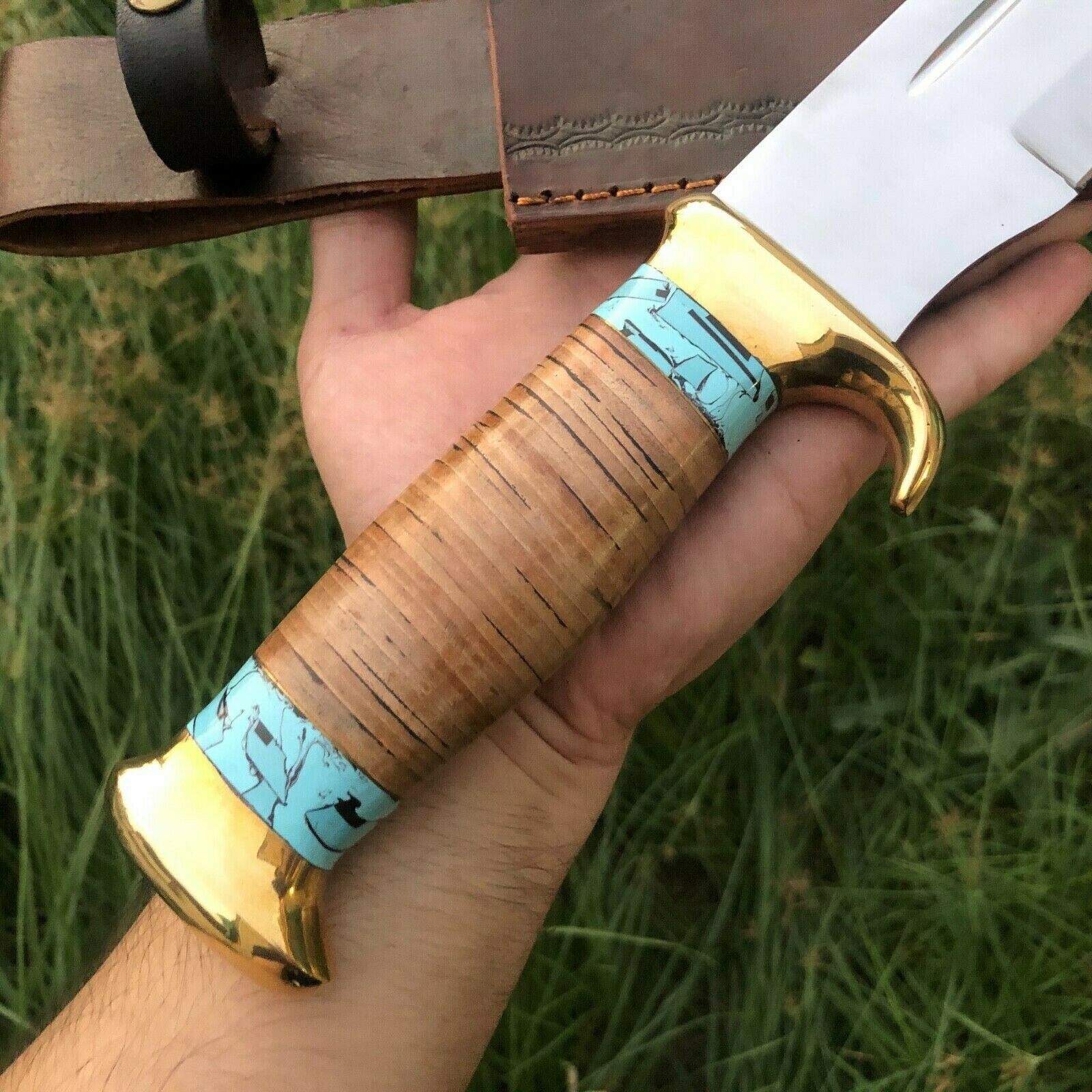 leather handle knife 