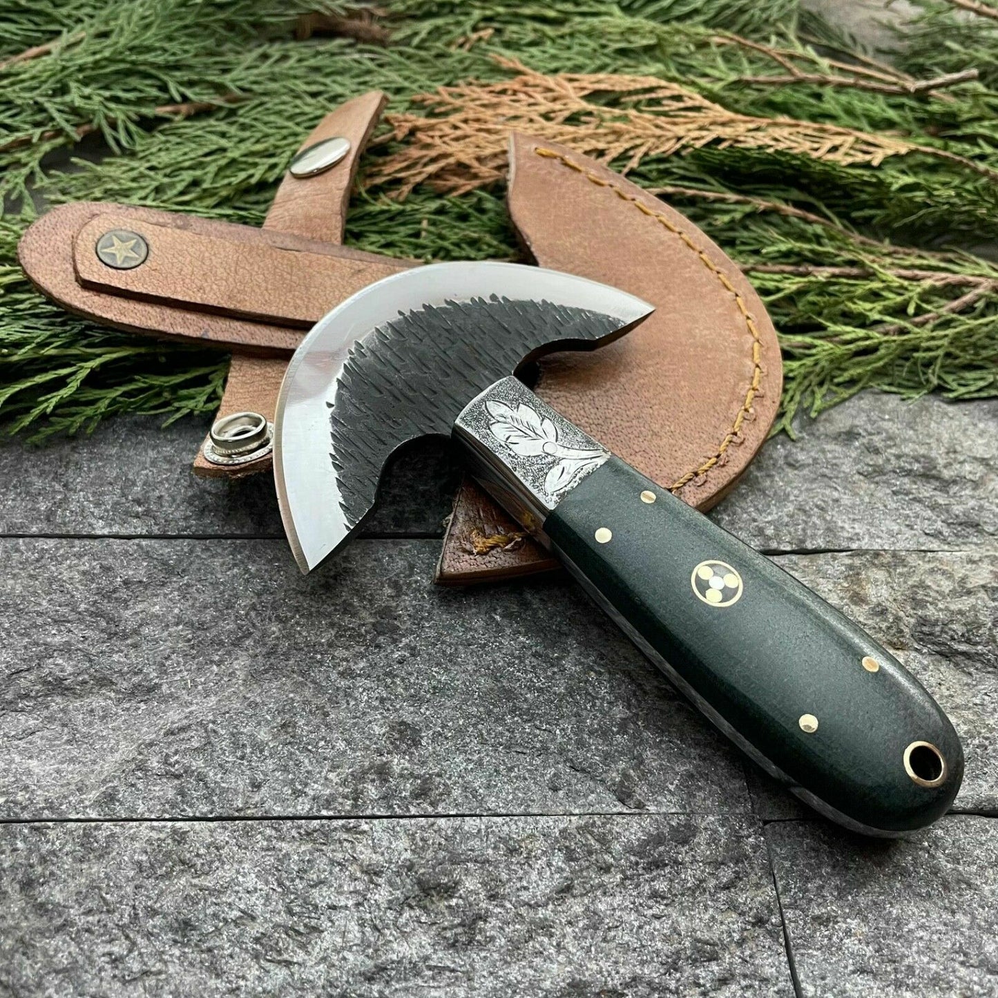 HS-389 ''  Custom Handmade D2 Steel Hunting Meat Chopper Knife W/Sheath