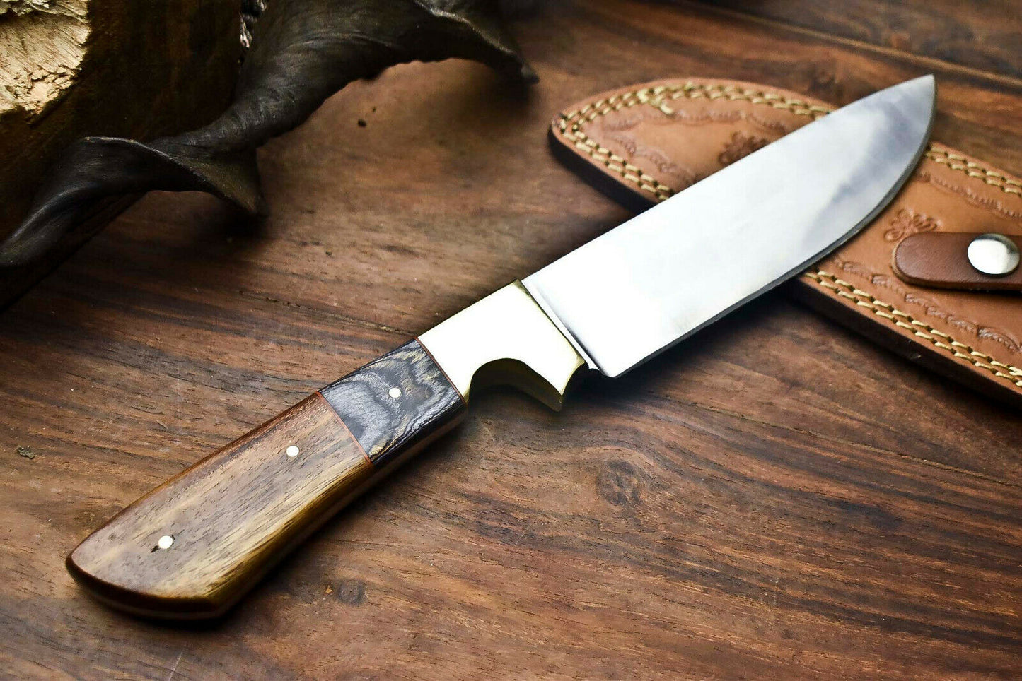 HS-399'' Custom Hand Made D2 Tool Steel Blade Full Tang Camping Knife