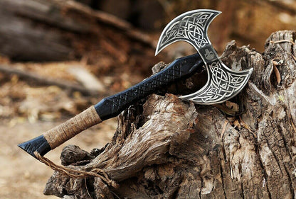 Hand Forged Carbon Steel Viking Hatchet – Hunting Tomahawk Axe | HS-1017