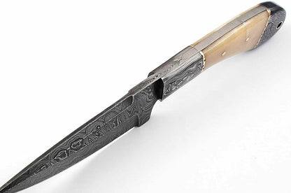 HS-393 '' Custom Handmade Damascus Hunting Knife - Best Damascus Steel Blade