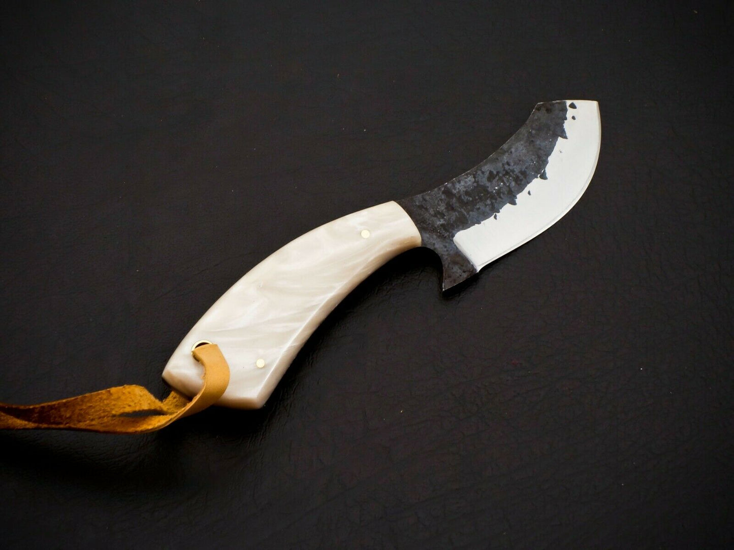 HS-954 Hand Forged Carbon Steel Cowboy Bull Cutter Knife – Full Tang, Gift for Him