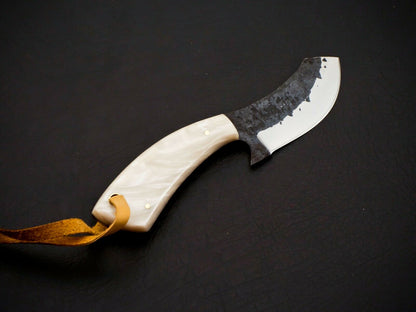 HS-954 Hand Forged Carbon Steel Cowboy Bull Cutter Knife – Full Tang, Gift for Him