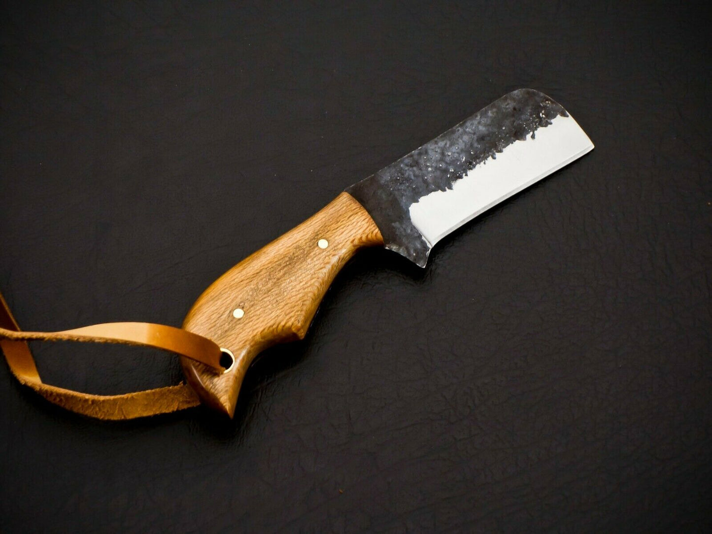 HS-958 Carbon Steel Cowboy Bull Cutter Knife – 5 Inch, Perfectly Balanced, Full Tang