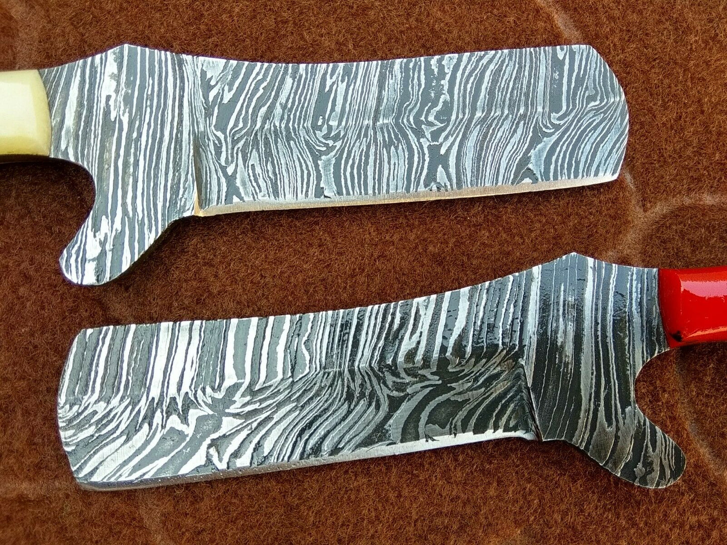HS-988 Custom Cowboy Knife SET Handmade Rare Damascus Knives