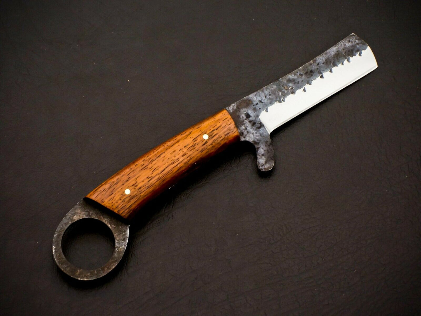Hand Forged Carbon Steel Bull Cutter Knife 7.5" – Full Tang | HS-961