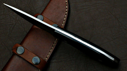 HS-574  CUSTOM HAND FORGED DAMASCUS STEEL HUNTING SKINNER KNIFE