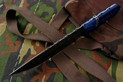 Damascus Large Hunting Skinner Knife 11.5" – Pakkawood | HS-359