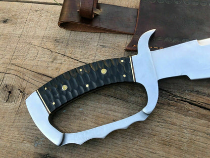 HS-385 '' Custom Handmade D2 Steel Hunting Skinner Dagger Bowie Knife W/Sheath
