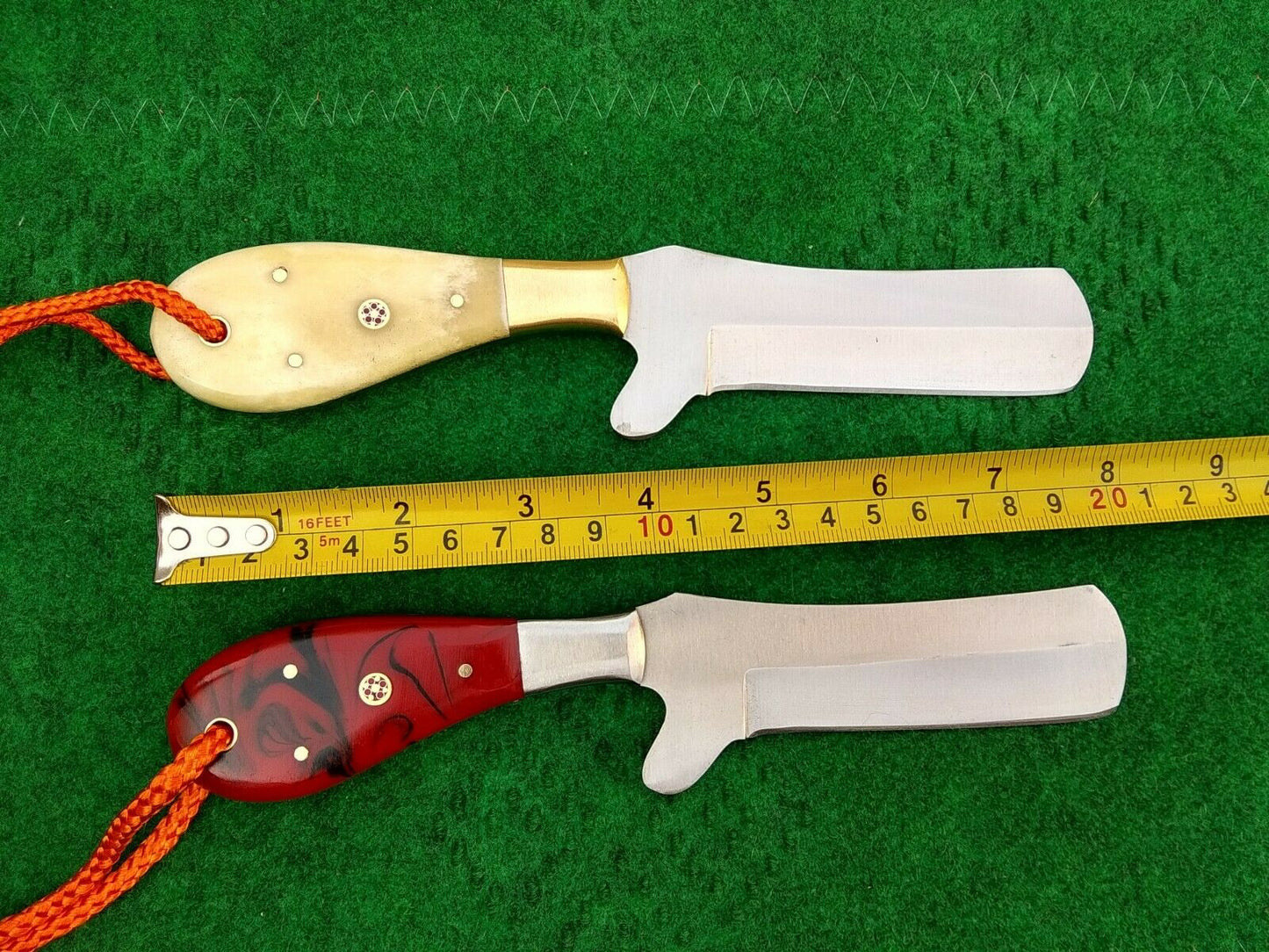 HS-985 Custom Handmade Cowboy Knife Set Outdoor Hunting Rare Tool Steel