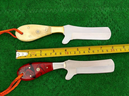 HS-985 Custom Handmade Cowboy Knife Set Outdoor Hunting Rare Tool Steel