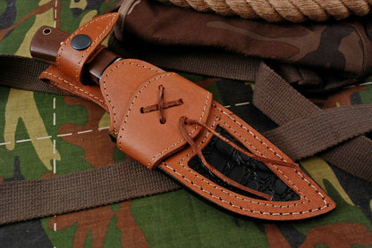 Damascus Hunting Skinner Knife – Micarta Handle | HS-358